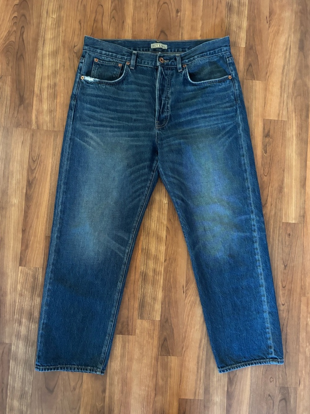 HEY GANG The Loose Crop Selvedge Jean Made in USA Size 30